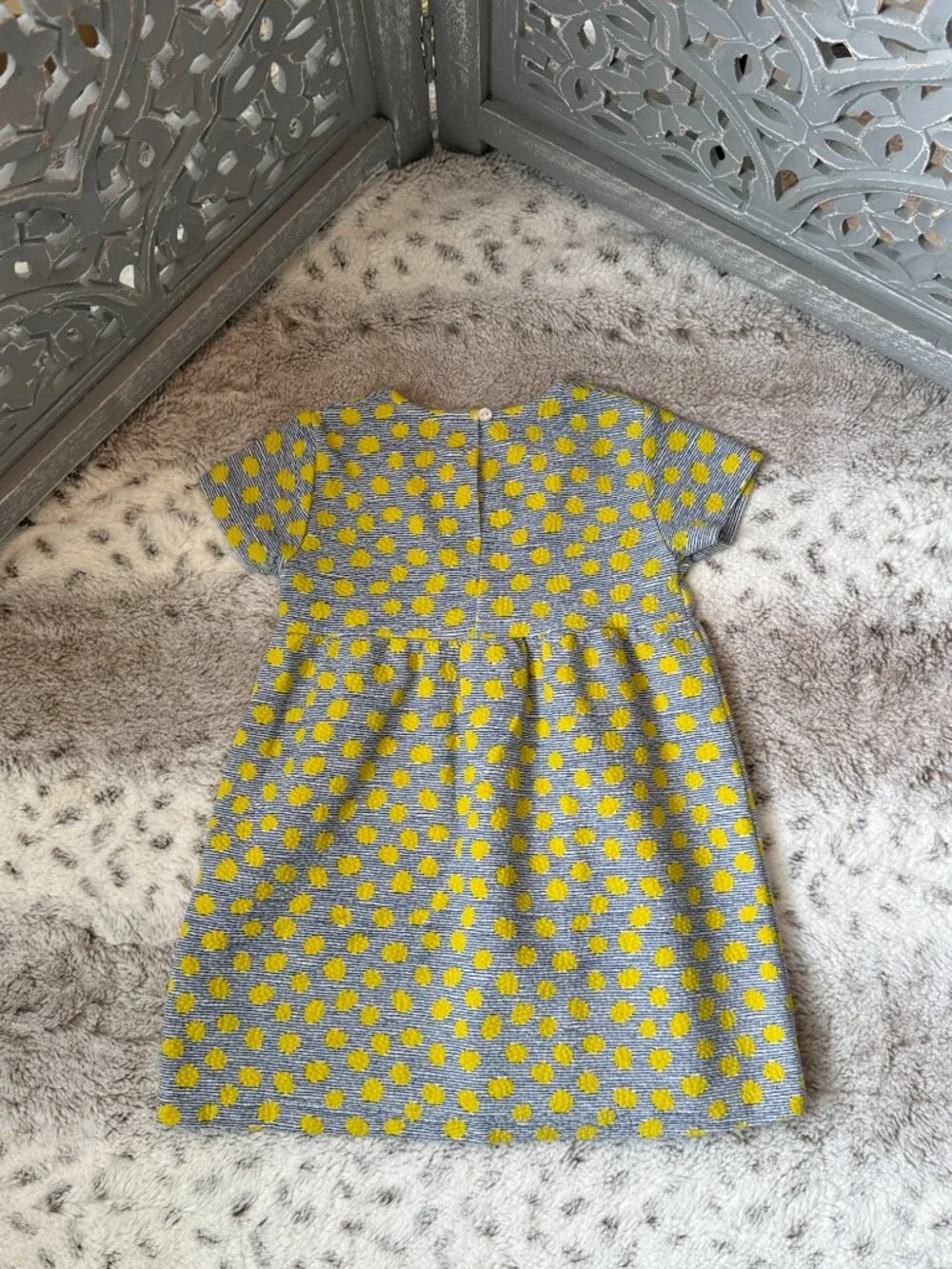 Zara striped polka dot dress baby girls 18-24 months preppy holiday party summer